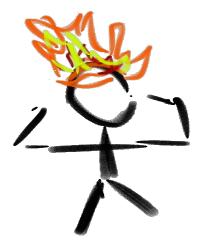 Picture of fire man