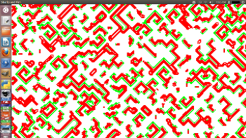 
			Green fish and red sharks